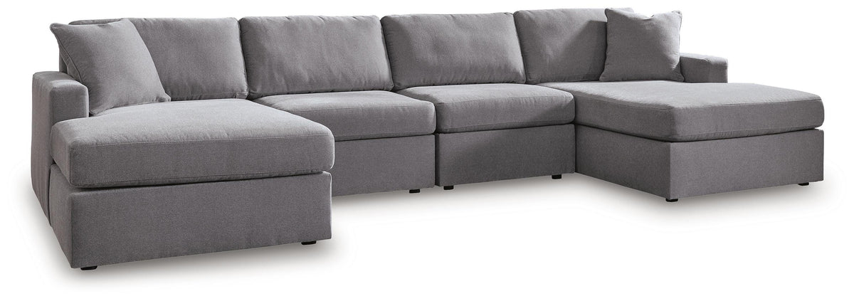 Modmax Granite 4-Piece Double Storage Chaise Sectional from Ashley - Luna Furniture