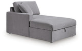 Modmax Granite Left-Arm Facing Corner Chaise with Storage from Ashley - Luna Furniture