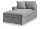 Modmax Granite Left-Arm Facing Corner Chaise with Storage from Ashley - Luna Furniture