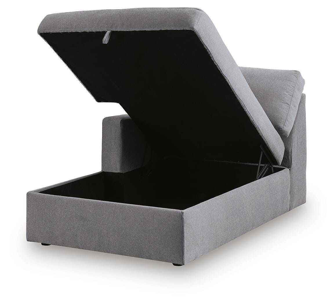 Modmax Granite Left-Arm Facing Corner Chaise with Storage from Ashley - Luna Furniture