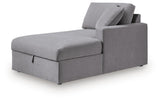 Modmax Granite Right-Arm Facing Corner Chaise with Storage from Ashley - Luna Furniture