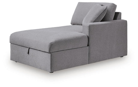 Modmax Granite Right-Arm Facing Corner Chaise with Storage from Ashley - Luna Furniture