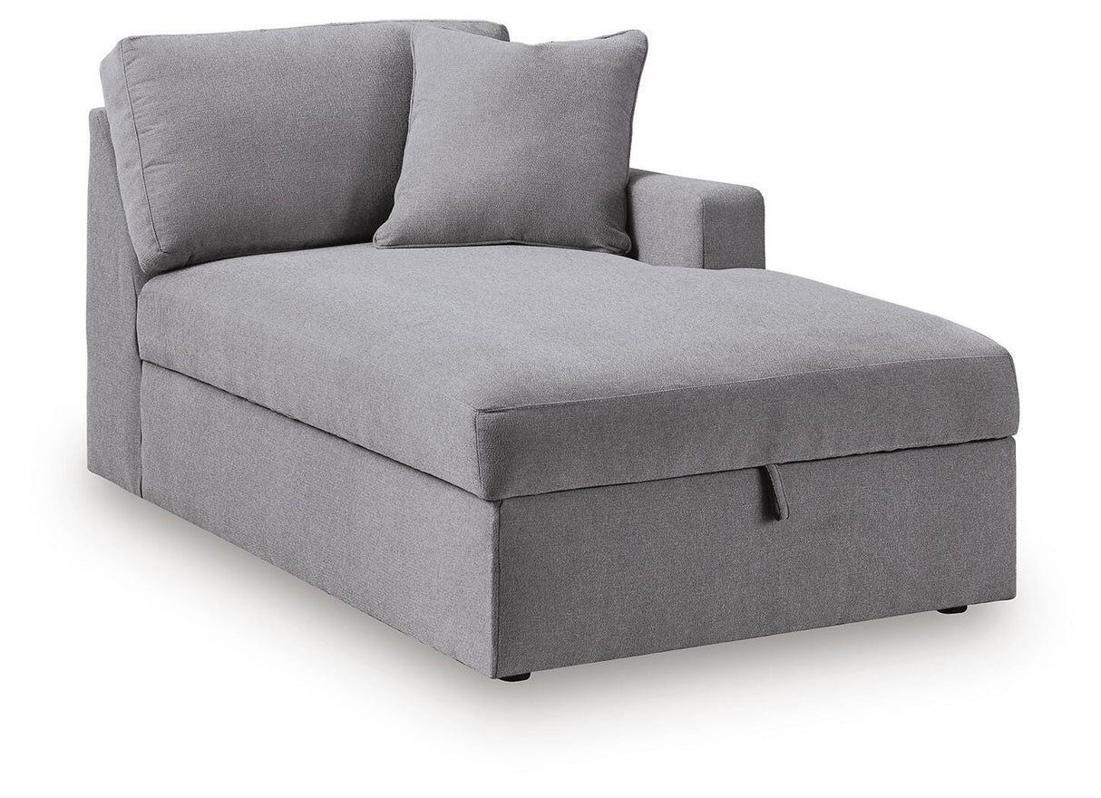 Modmax Granite Right-Arm Facing Corner Chaise with Storage from Ashley - Luna Furniture