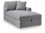 Modmax Granite Right-Arm Facing Corner Chaise with Storage from Ashley - Luna Furniture