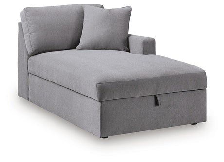 Modmax Granite Right-Arm Facing Corner Chaise with Storage from Ashley - Luna Furniture