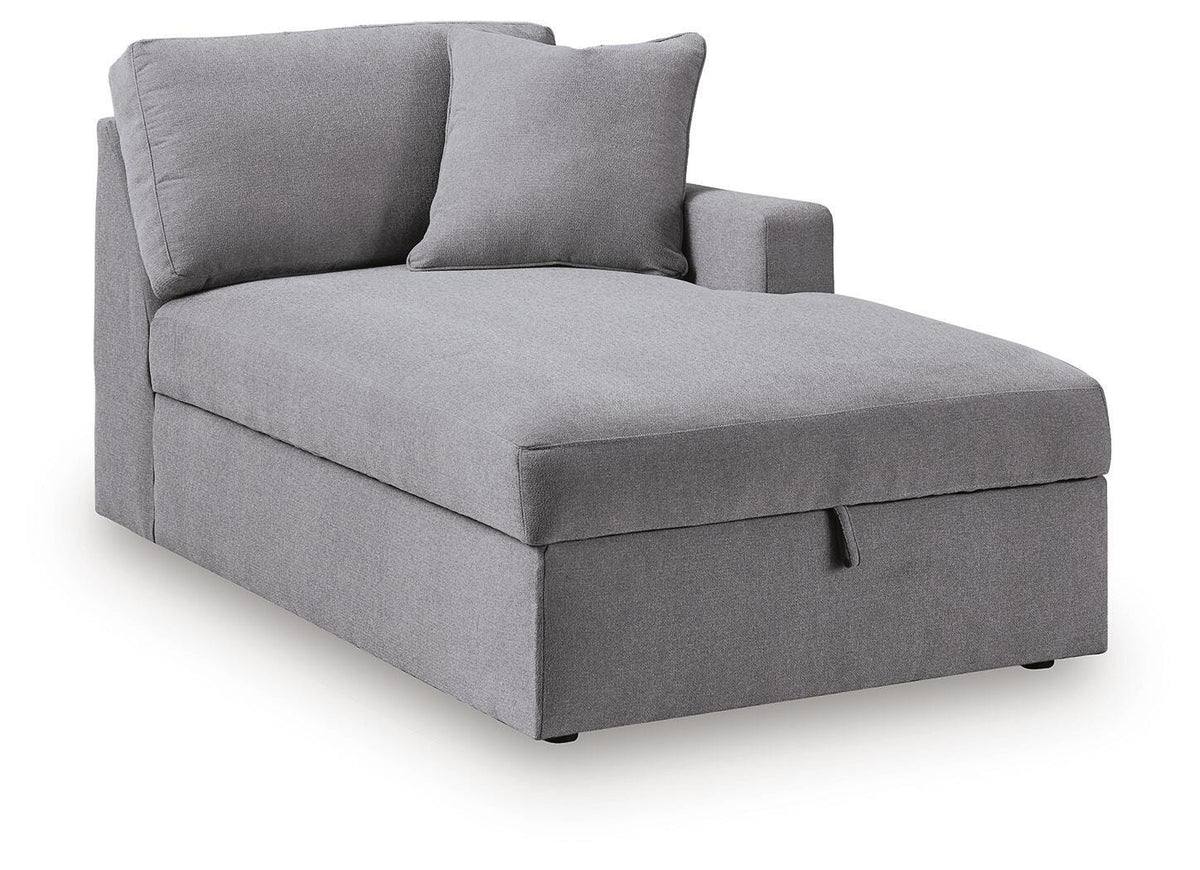 Modmax Granite 8-Piece Sectional with RAF Storage Chaise and Audio Consoles from Ashley - Luna Furniture