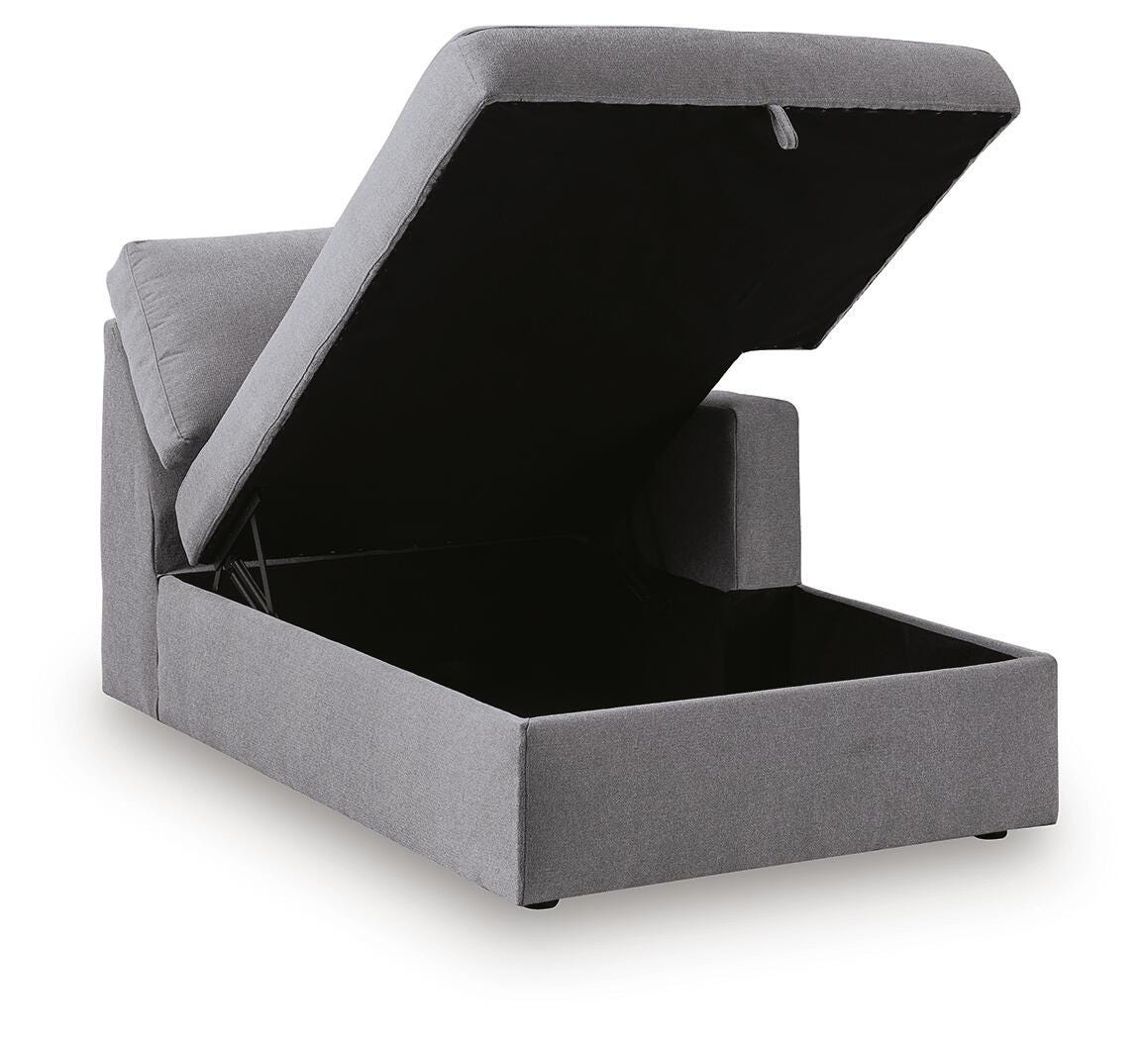 Modmax Granite Right-Arm Facing Corner Chaise with Storage from Ashley - Luna Furniture