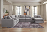 Modmax Granite 8-Piece Sectional with RAF Storage Chaise and Audio Consoles from Ashley - Luna Furniture