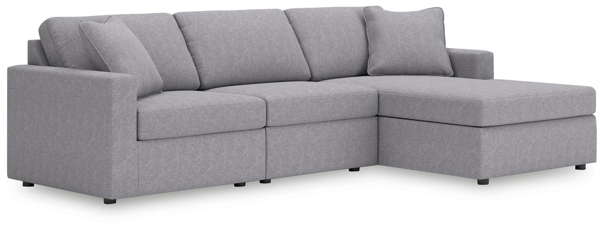 Modmax Granite 3-Piece Sectional Sofa Storage Chaise from Ashley - Luna Furniture