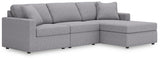 Modmax Granite 3-Piece Sectional Sofa Storage Chaise from Ashley - Luna Furniture