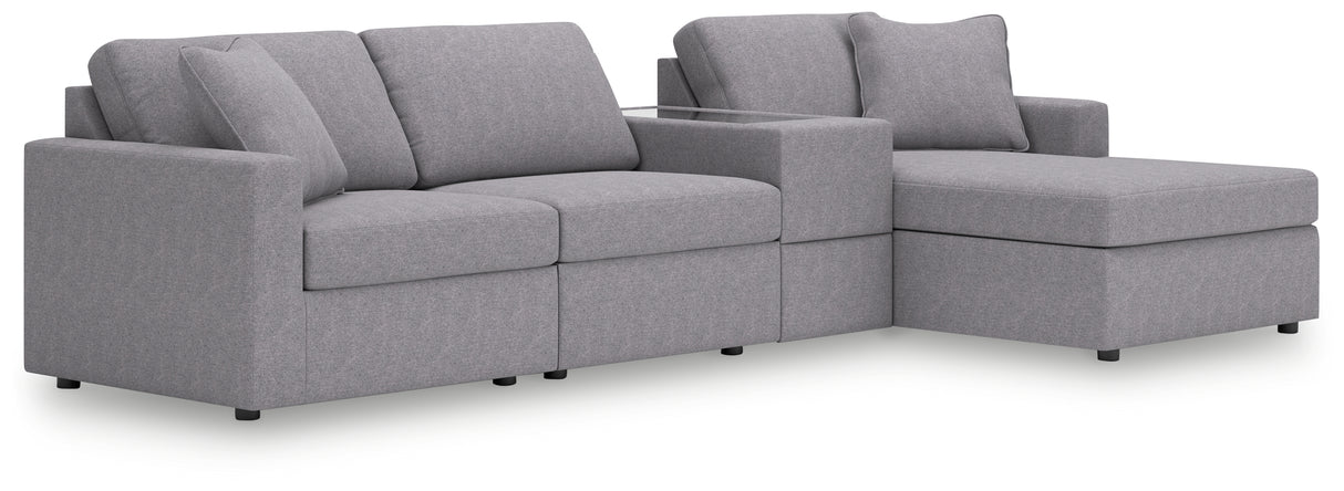 Modmax Granite 4-Piece Sectional with Chaise from Ashley Furniture - Luna Furniture