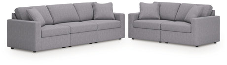 Modmax Granite 3-Piece Sectional Sofa and 2-Piece Sectional Loveseat from Ashley - Luna Furniture