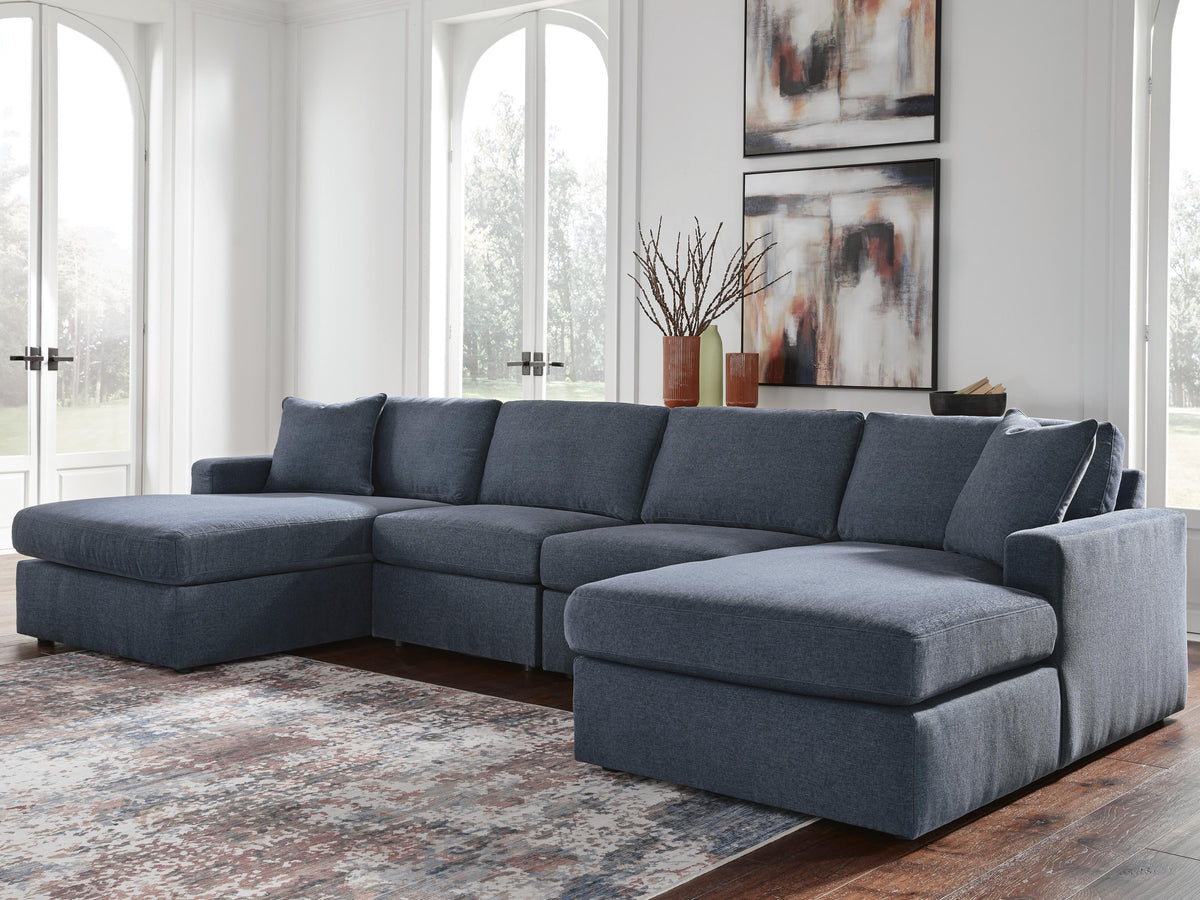 Modmax Ink 4-Piece Double Storage Chaise Sectional from Ashley - Luna Furniture