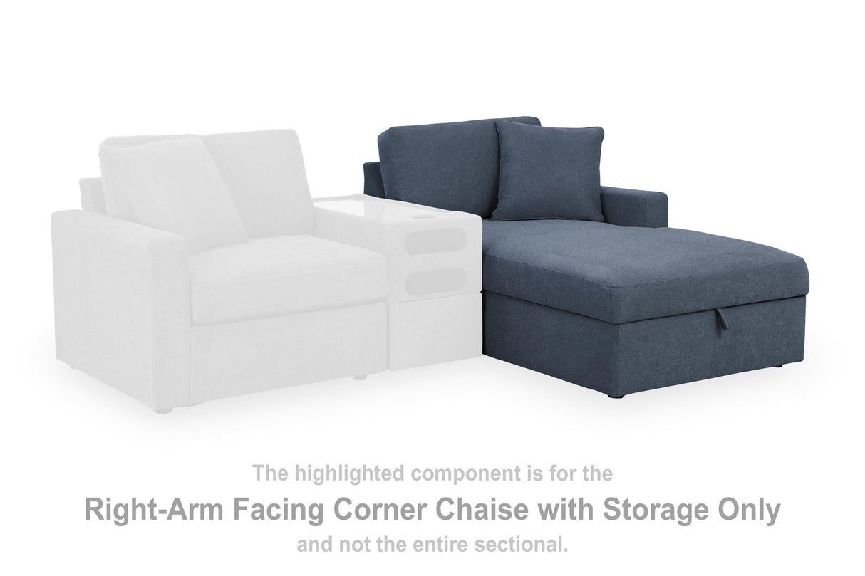 Modmax Ink Right-Arm Facing Corner Chaise with Storage from Ashley - Luna Furniture