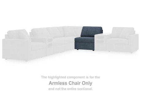 Modmax Ink Armless Chair from Ashley Furniture - Luna Furniture