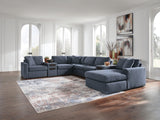 Modmax Ink 8-Piece Sectional with RAF Storage Chaise and Audio Consoles from Ashley - Luna Furniture