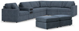 Modmax Ink 6-Piece Sectional with Audio System and 2 Ottomans from Ashley - Luna Furniture