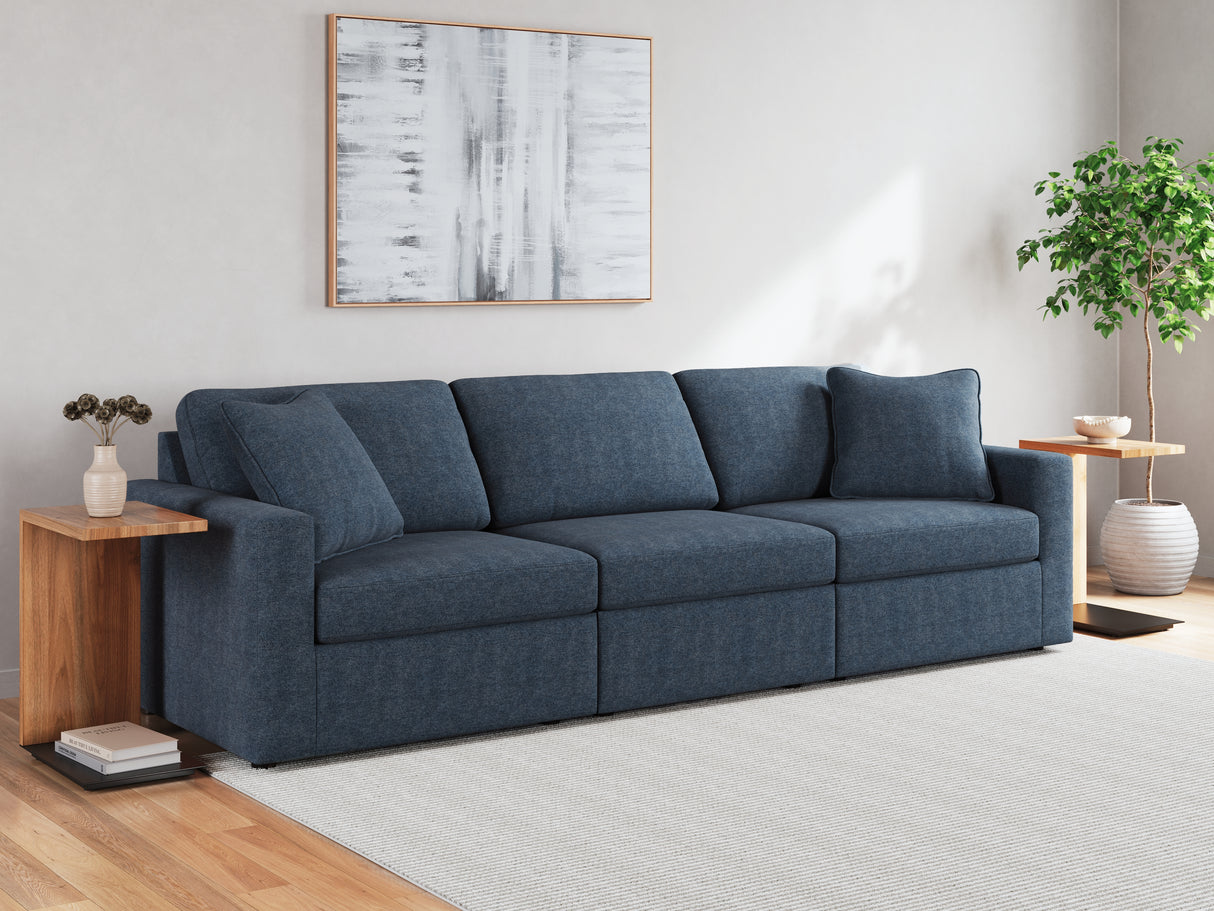 Modmax 3-Piece Sectional with Ottoman in Ink from Ashley - Luna Furniture