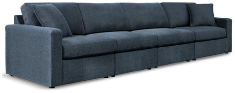 Modmax 4-Piece Sectional with Ottoman in Ink from Ashley - Luna Furniture