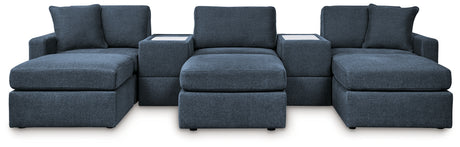 Modmax 5-Piece Sectional with Ottoman in Ink from Ashley Furniture - Luna Furniture