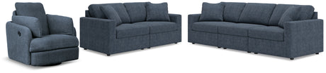 Modmax Sofa, Loveseat and Recliner in Ink from Ashley - Luna Furniture