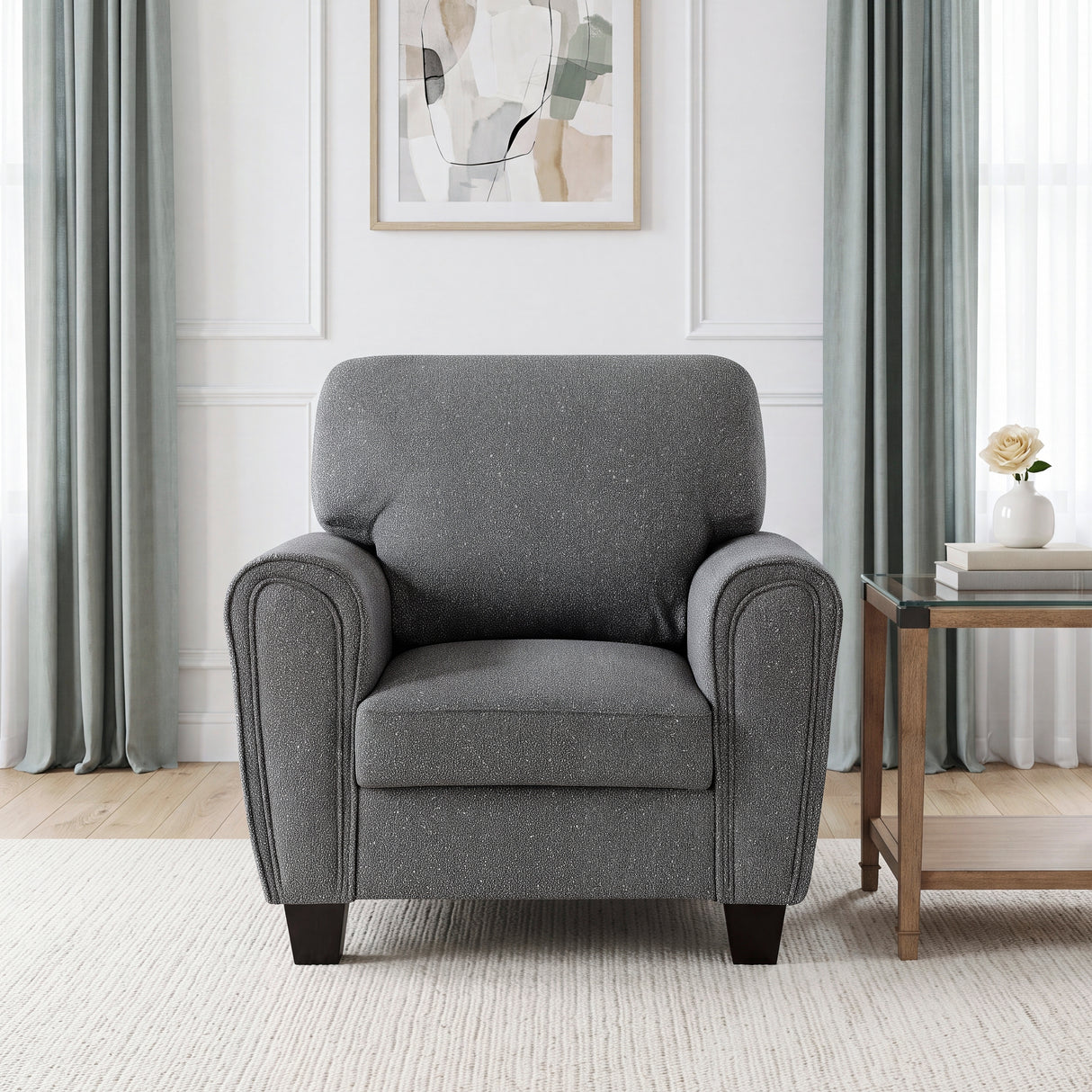 Lemond Dark Gray Chair from Homelegance - Luna Furniture