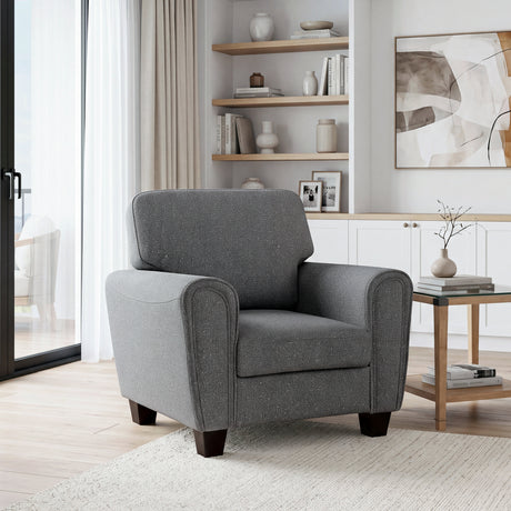 Lemond Dark Gray Chair from Homelegance - Luna Furniture
