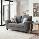 Lemond Dark Gray Loveseat from Homelegance - Luna Furniture