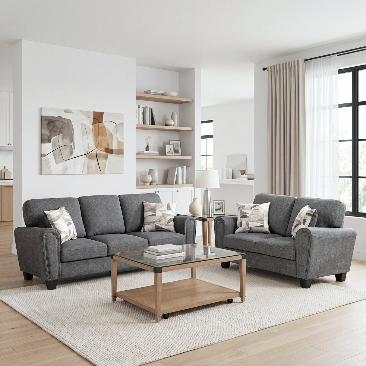 Lemond Dark Gray Sofa from Homelegance - Luna Furniture