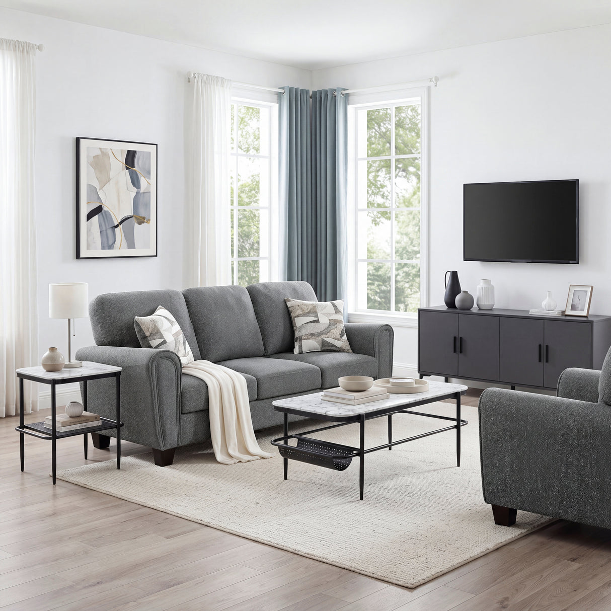 Lemond Dark Gray Sofa from Homelegance - Luna Furniture
