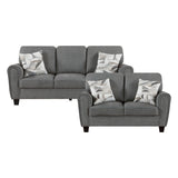 Lemond Dark Gray 2-Piece Living Room Set from Homelegance - Luna Furniture