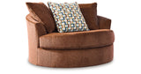 Laylabrook Spice Oversized Swivel Accent Chair from Ashley Furniture - Luna Furniture