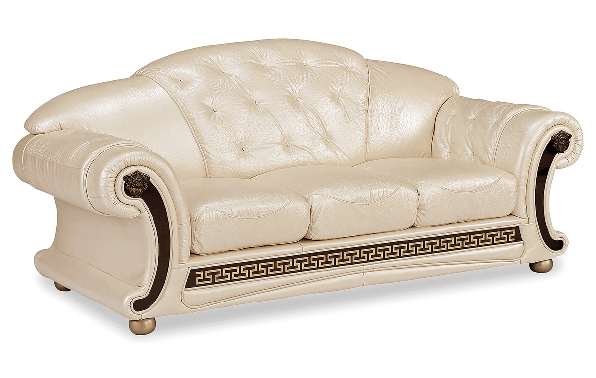 Apolo Pearl Italian Leather Sofa from ESF Furniture - Luna Furniture