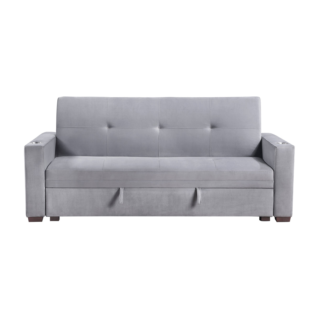 Grady Gray Convertible Sofa with Hidden Storage from Homelegance - Luna Furniture