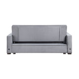 Grady Gray Convertible Sofa with Hidden Storage from Homelegance - Luna Furniture