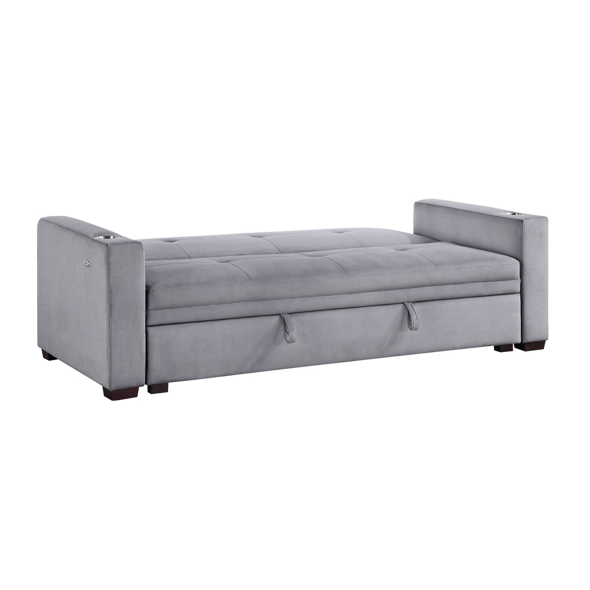 Grady Gray Convertible Sofa with Hidden Storage from Homelegance - Luna Furniture