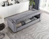 Grady Gray Convertible Sofa with Hidden Storage from Homelegance - Luna Furniture