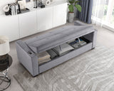 Barbara Navy Reversible Sectional with Hidden Storage and Pull-out Bed