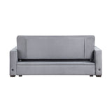 Barbara Navy Reversible Sectional with Hidden Storage and Pull-out Bed