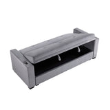 Barbara Navy Reversible Sectional with Hidden Storage and Pull-out Bed