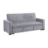 Barbara Navy Reversible Sectional with Hidden Storage and Pull-out Bed