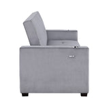 Barbara Navy Reversible Sectional with Hidden Storage and Pull-out Bed