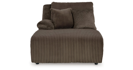 Top Tier Chocolate 3-Piece LAF Chaise Reclining Sectional from Ashley - Luna Furniture