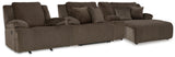 Top Tier Chocolate Sofa and Recliner from Ashley - Luna Furniture