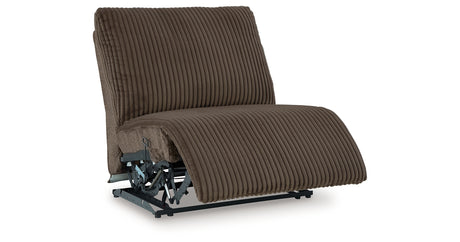 Top Tier Chocolate Armless Recliner from Ashley - Luna Furniture