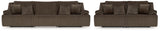 Top Tier Chocolate Reclining 3-Piece Sofa & 2-Piece Loveseat Set from Ashley Furniture - Luna Furniture