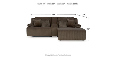 Top Tier Chocolate Sofa and Recliner from Ashley - Luna Furniture