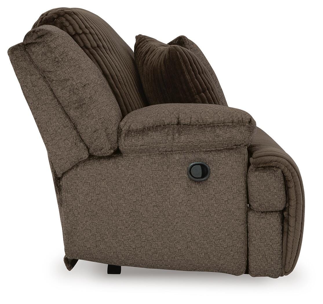 Top Tier Chocolate Reclining 3-Piece Sofa & 2-Piece Loveseat Set from Ashley Furniture - Luna Furniture