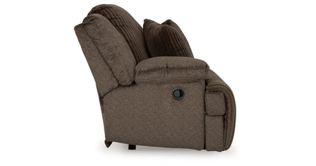 Top Tier Chocolate Reclining 3-Piece Sofa & 2-Piece Loveseat Set from Ashley - Luna Furniture