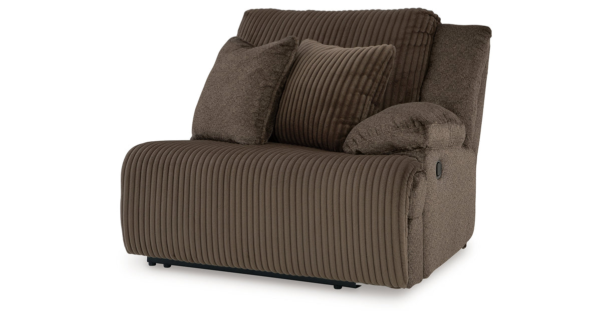 Top Tier Chocolate 3-Piece LAF Chaise Reclining Sectional from Ashley - Luna Furniture